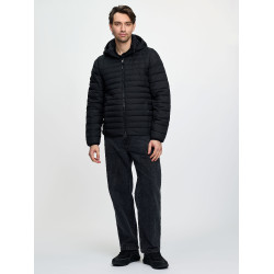 Piumino con cappuccio da uomo LeMieux Nero Piumino con cappuccio da uomo LeMieux Nero