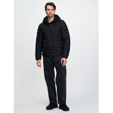 Piumino con cappuccio da uomo LeMieux Nero Piumino con cappuccio da uomo LeMieux Nero