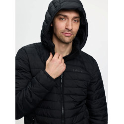 Piumino con cappuccio da uomo LeMieux Nero Piumino con cappuccio da uomo LeMieux Nero