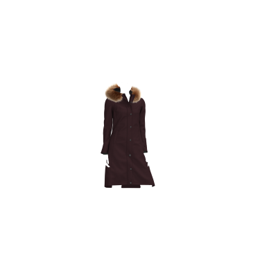 Cappotto lungo impermeabile LeMieux Anya Prugna Viola