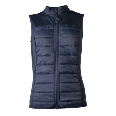 Gilet senza maniche HKM in jersey/nylon Basel II Style donna Blu profondo