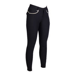 Pantaloni donna Lauria Garrelli Limone con fond grip in silicone Nero Pantaloni donna Lauria Garrelli Limone con fond grip in silicone Nero