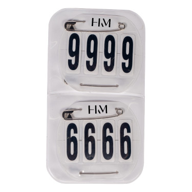 Numeri di partenza HKM Classic Bianco