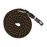 Lunga HKM Neon Flash con moschettone antipanico Nero