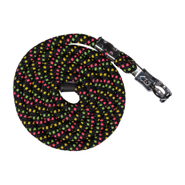 Lunga HKM Neon Flash con moschettone antipanico Nero