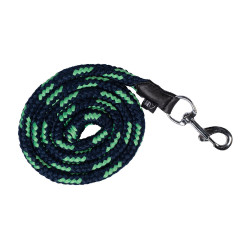 Lunga HKM Maui con moschettone Blu scuro / verde Multicolore