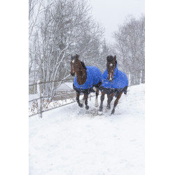 Coperta Equithème Tyrex 1200D Aisance High Neck Blu / nero Coperta Equithème Tyrex 1200D Aisance High Neck Blu / nero