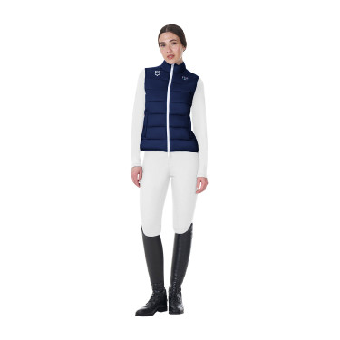 Gilet da donna senza maniche Equestro x FISE taglio slim Blazer marine Blu marino
