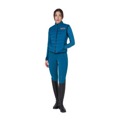 Gilet da donna Equestro in nylon senza maniche Corallo blu Gilet da donna Equestro in nylon senza maniche Corallo blu