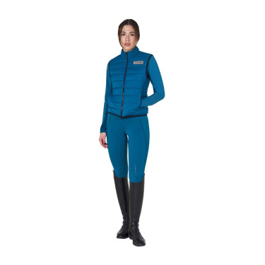 Gilet da donna Equestro in nylon senza maniche Corallo blu Gilet da donna Equestro in nylon senza maniche Corallo blu