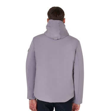 Giacca da uomo Equestro impermeabile e antivento in nylon Grigio ghiacciato