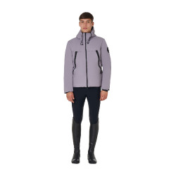 Giacca da uomo Equestro impermeabile e antivento in nylon Grigio ghiacciato
