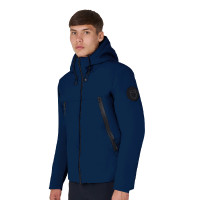 Giacca da uomo Equestro impermeabile e antivento in nylon Grigio ghiacciato