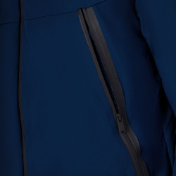 Giacca da uomo Equestro impermeabile e antivento in nylon Blazer marine Blu marino