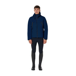 Giacca da uomo Equestro impermeabile e antivento in nylon Blazer marine Blu marino