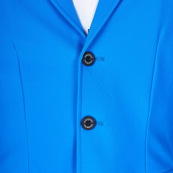 Giacca da concorso uomo Equestro x FISE tre bottoni Blu di Savoia