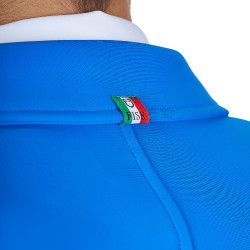 Giacca da concorso uomo Equestro x FISE tre bottoni Blu di Savoia
