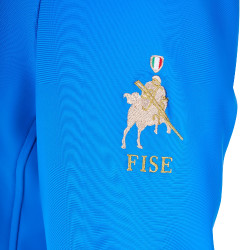 Giacca da concorso uomo Equestro x FISE tre bottoni Blu di Savoia