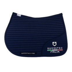 Sottosella da salto Equestro x FISE con logo ricamato Blazer marine Blu marino