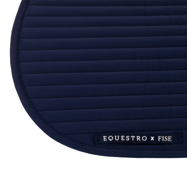 Sottosella da salto Equestro x FISE con logo ricamato Blazer marine Blu marino