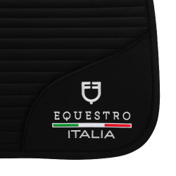 Sottosella da salto Equestro x FISE con logo ricamato Nero