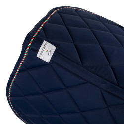 Sottosella da salto Equestro x FISE con bordino con bandiera italiana Blazer marine Blu marino