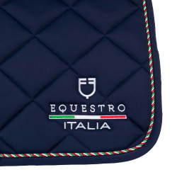 Sottosella da salto Equestro x FISE con bordino con bandiera italiana Blazer marine Blu marino