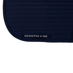 Sottosella da dressage Equestro x FISE con logo ricamato Blazer marine Blu marino