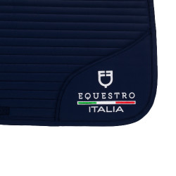 Sottosella da dressage Equestro x FISE con logo ricamato Blazer marine Blu marino