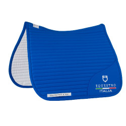 Sottosella da dressage Equestro x FISE con logo ricamato Blu di Savoia Sottosella da dressage Equestro x FISE con logo ricamato Blu di Savoia