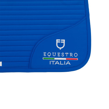 Sottosella da dressage Equestro x FISE con logo ricamato Blu di Savoia Sottosella da dressage Equestro x FISE con logo ricamato Blu di Savoia