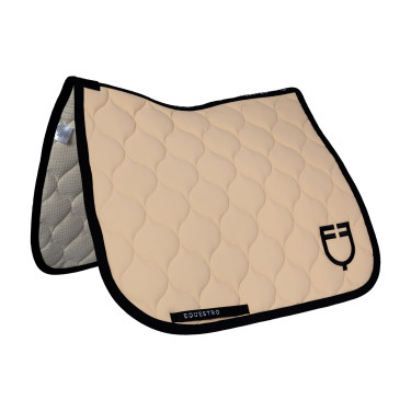 Sottosella da dressage Equestro trapuntato a cipolla Tan Oxford Rosa
