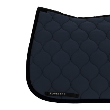 Sottosella da dressage Equestro trapuntato a cipolla Blazer marine Blu marino