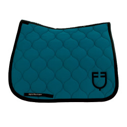 Sottosella da dressage Equestro trapuntato a cipolla Petrolio Blu