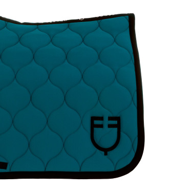 Sottosella da dressage Equestro trapuntato a cipolla Petrolio Blu