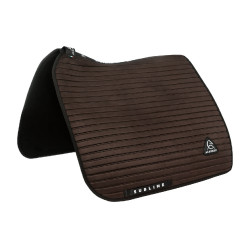 Sotto sella da dressage Acavallo Sublime in pelle scamosciata a bande Marrone Sotto sella da dressage Acavallo Sublime in pelle scamosciata a bande Marrone