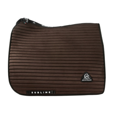 Sotto sella da dressage Acavallo Sublime in pelle scamosciata a bande Marrone Sotto sella da dressage Acavallo Sublime in pelle scamosciata a bande Marrone