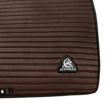Sotto sella da dressage Acavallo Sublime in pelle scamosciata a bande Marrone Sotto sella da dressage Acavallo Sublime in pelle scamosciata a bande Marrone