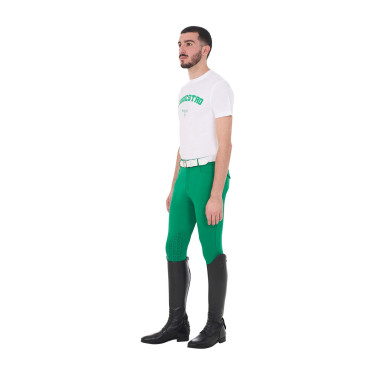 T-shirt uomo Equestro Horse Club in cotone a maniche corte Bianco T-shirt uomo Equestro Horse Club in cotone a maniche corte Bianco
