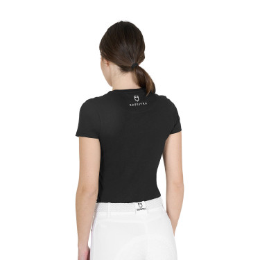 T-shirt equitazione donna Equestro Head in the Clouds