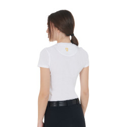 T-shirt donna Equestro taglio slim stampato Moonlight maniche corte Bianco T-shirt donna Equestro taglio slim stampato Moonlight maniche corte Bianco