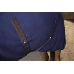 Camicia in pile Equithème Teddy Blu navy