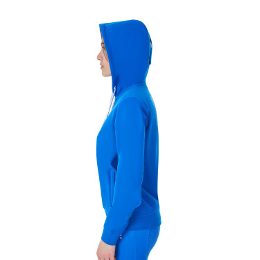 Felpa in pile da donna Equestro x FISE Blu di Savoia
