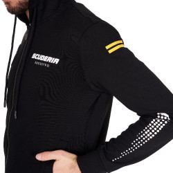 Felpa uomo con cappuccio Equestro Scuderia Nero