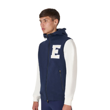 Felpa equitazione uomo Equestro bicolore con zip Felpa equitazione uomo Equestro bicolore con zip