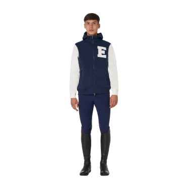 Felpa equitazione uomo Equestro bicolore con zip Felpa equitazione uomo Equestro bicolore con zip