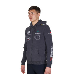 Felpa uomo equitazione Equestro con cappuccio zip
