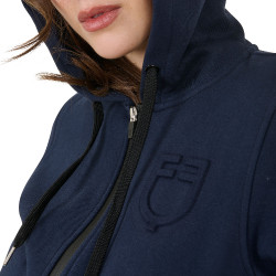 Felpa da donna Equestro Institutional con zip frontale Blazer marine Blu marino Felpa da donna Equestro Institutional con zip frontale Blazer marine Blu marino