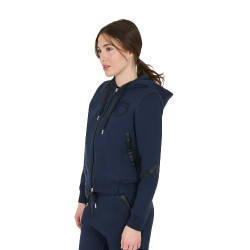 Felpa da donna Equestro Institutional con zip frontale Blazer marine Blu marino Felpa da donna Equestro Institutional con zip frontale Blazer marine Blu marino