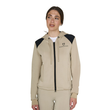 Felpa cropped equitazione donna con cappuccio Equestro Felpa cropped equitazione donna con cappuccio Equestro